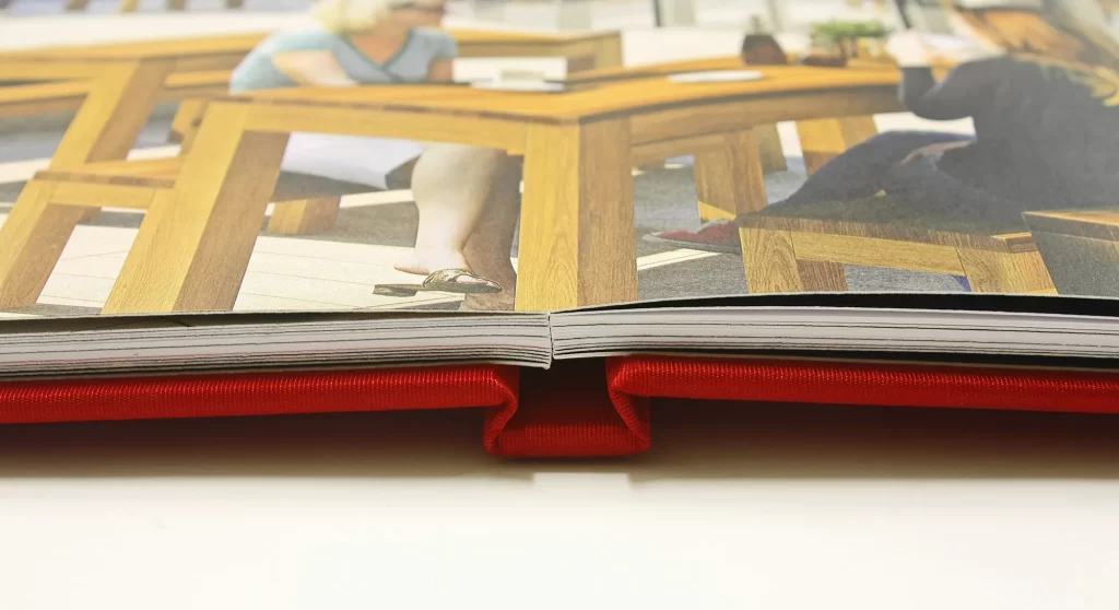 RS Bookbinders layflat binding book
